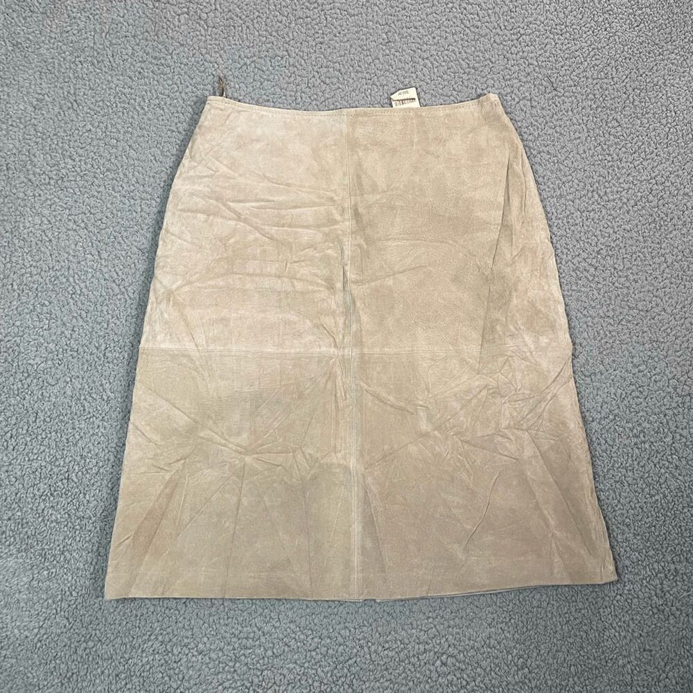 Vintage St. John’s Bay Women’s Skirt Knee Lengthe Leather Suede Size 10